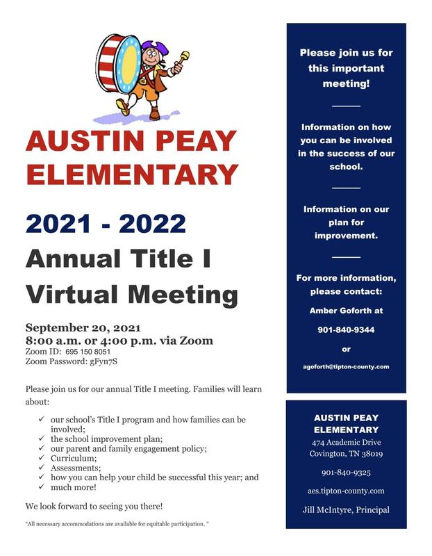Title 1 Virtual Meeting