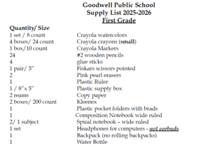 list