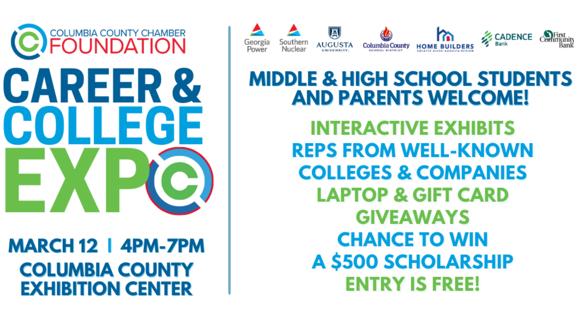 Career and College Expo advertisement with details about the event.