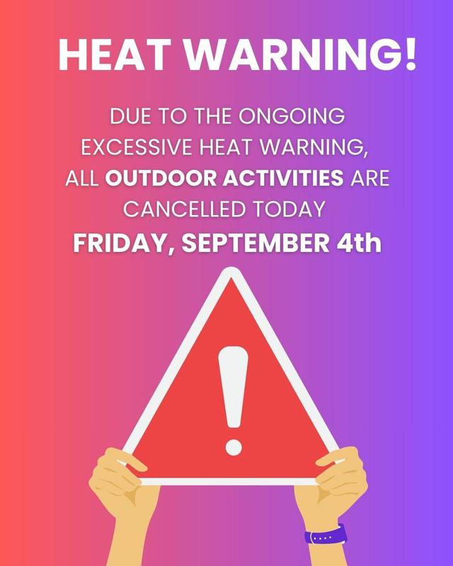 Outdoor Activities Cancelled Today Sep 4 Featured Photo