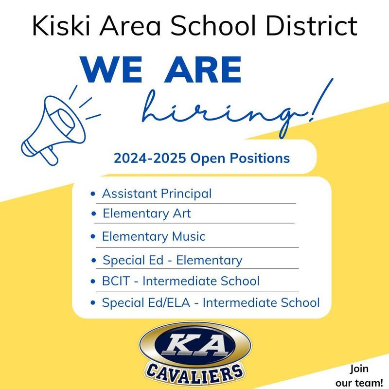 Job Opportunities Kiski Area School District