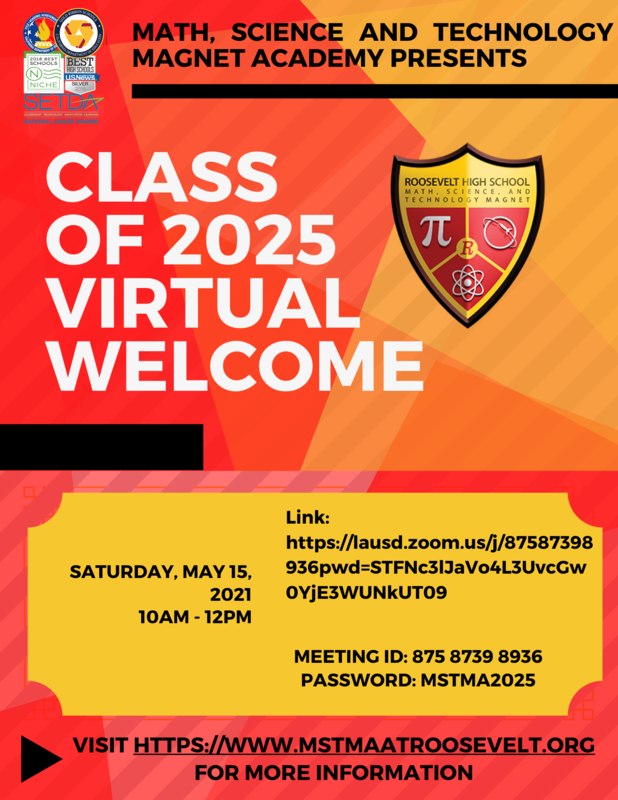 MSTMA CLASS OF 2025 Virtual Welcome/ Bienvenida virtual de MSTMA CLASS OF 2025 Featured Photo