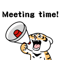Tiger using megaphone