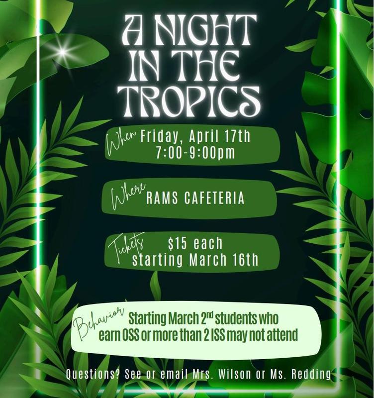 8th grade formal flyer