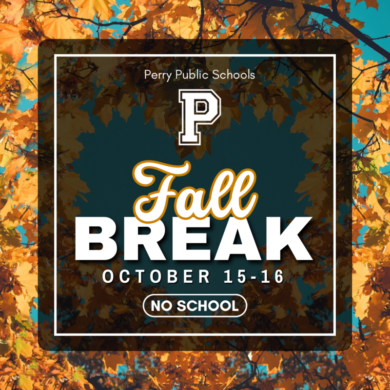 Fall Break Reminder: October 15–16