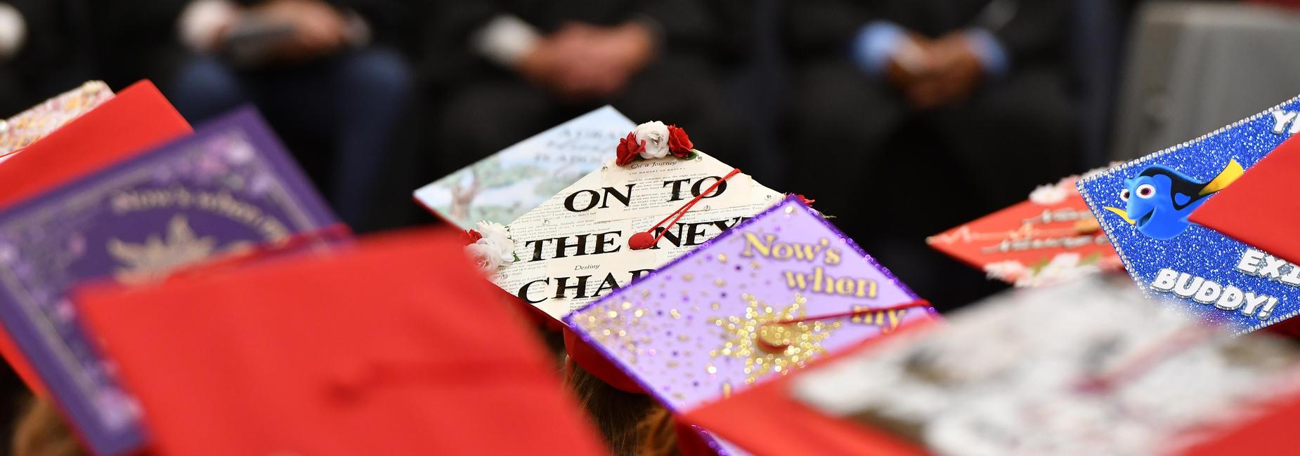 Graduation caps.