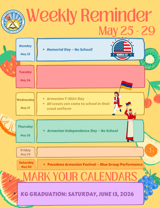 Weekly Reminder Featured Photo