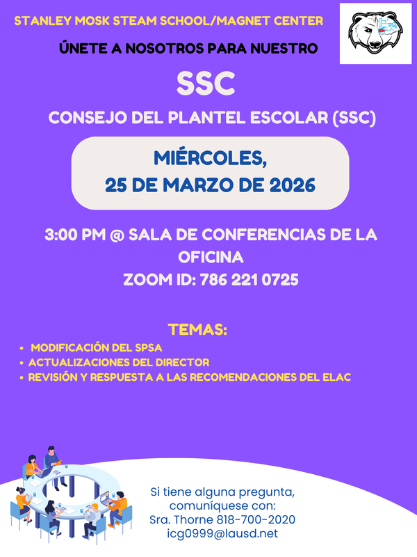 SSC March Spanish Flyer
