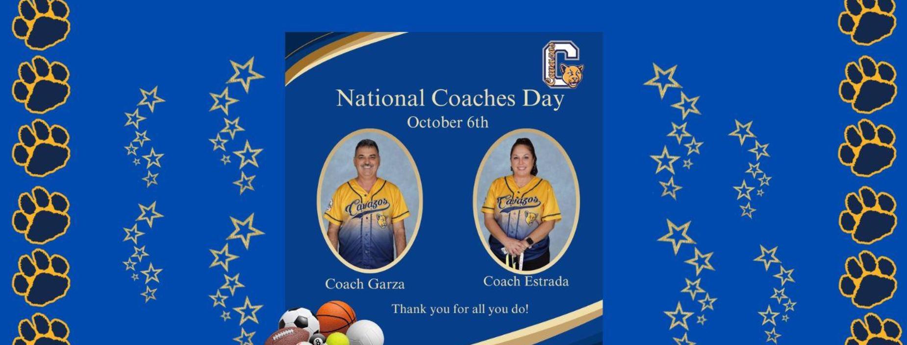 National Coaches Day October 6th. Thank you for all you do!