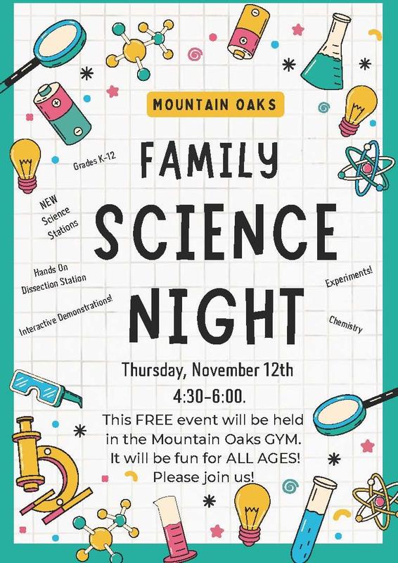Family Science Night Flyer