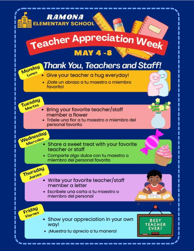 Teacher & Staff Appreciation Week