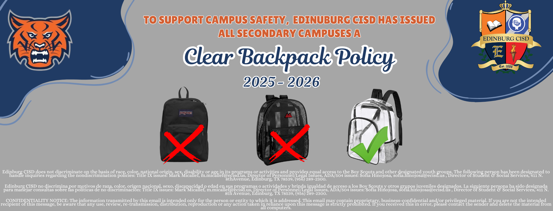 clear backpack