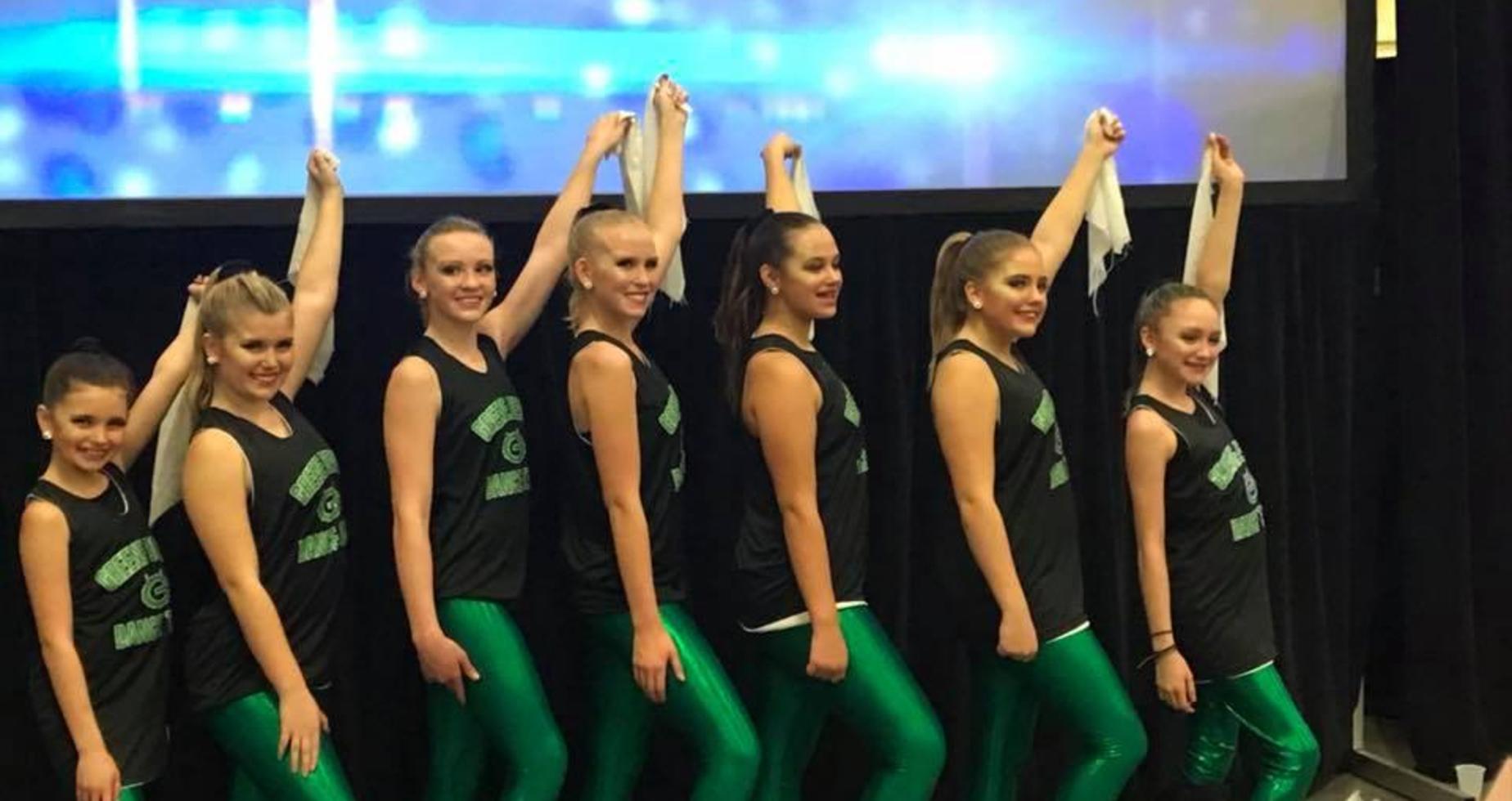A picture of the GMS dance team