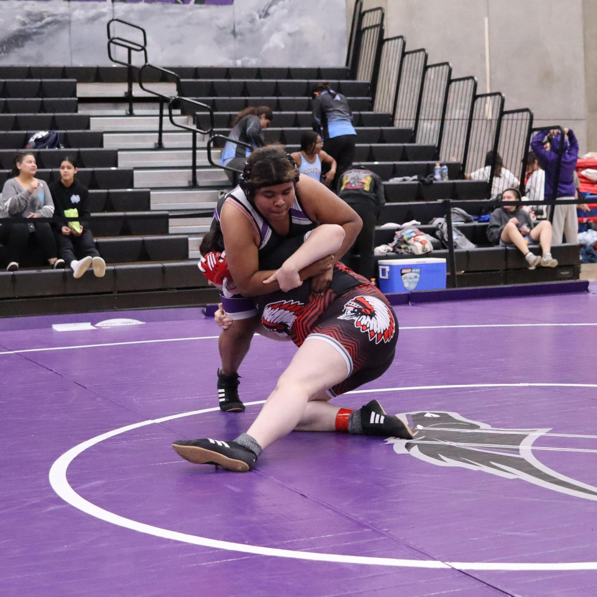 Girls wrestling at madera south