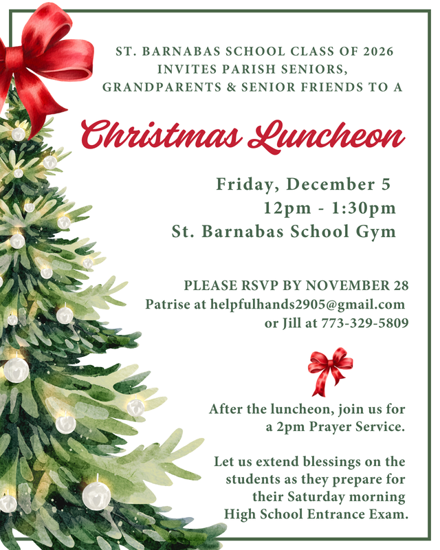 Christmas Luncheon, Dec 5 Featured Photo