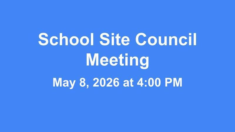 School Site Council Meeting Agenda Featured Photo