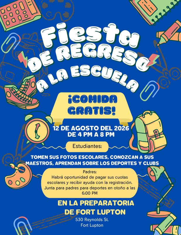 FLHS Back 2 School Night Flyer