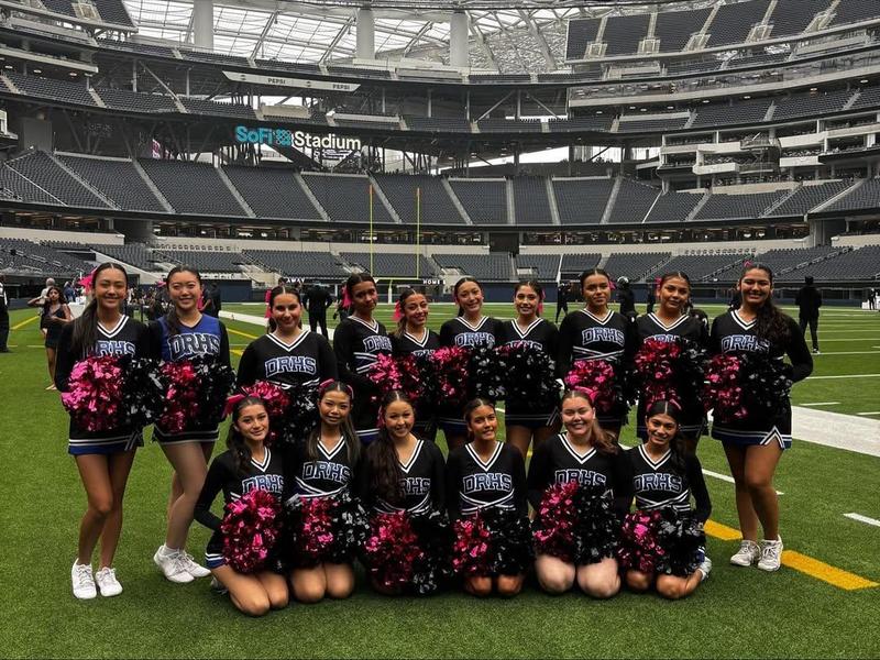 cheer squad at field