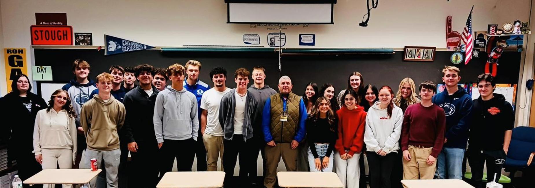 Project 18 Class with Board President Jerry Radebaugh