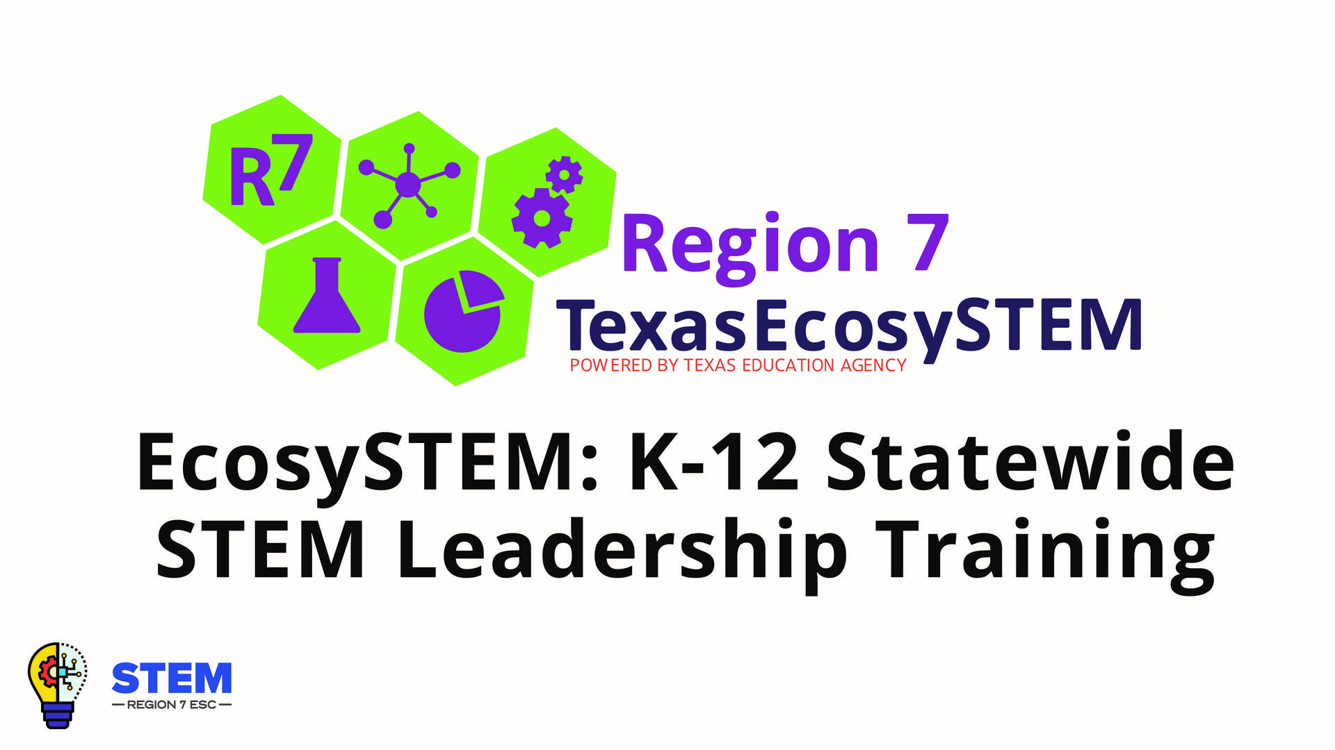 EcosySTEM: K-12 Statewide STEM Teacher Training on September 19
