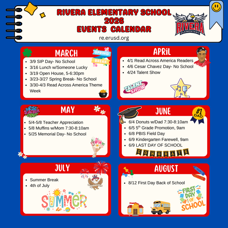 Updated Calendar '26 School Year