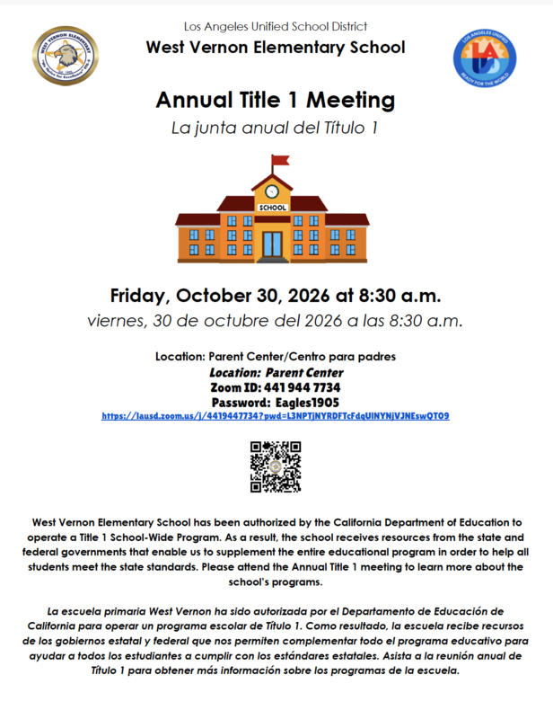 Annual Title 1 Meeting
