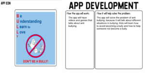 "Don't be a bully" app and description