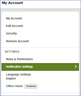 Notification Settings