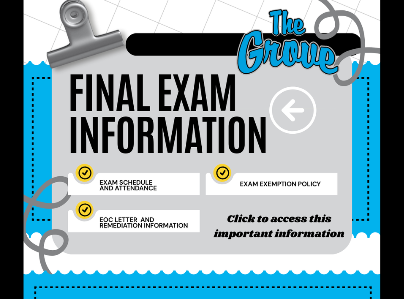 Final Exam Information Image - Click to access the Smore with more information