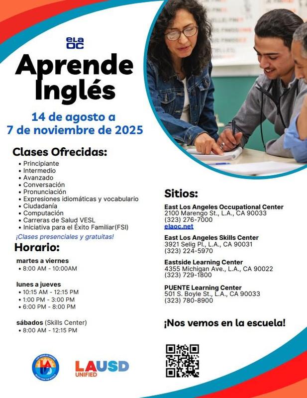 Aprende Ingles Folleto 2025