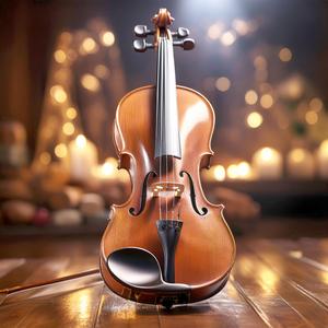 Elegant violin with soft lighting and blurred background bokeh.