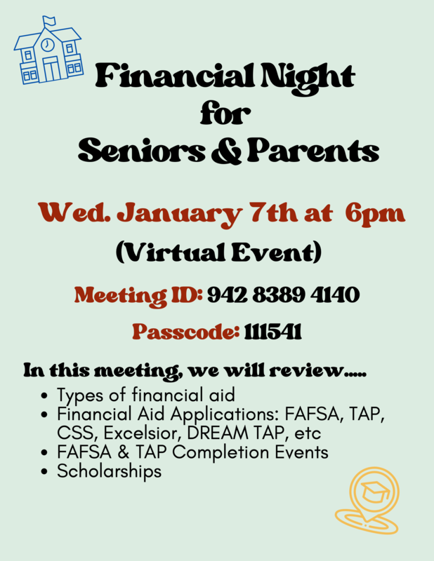 Financial Night for Seniors & Parents
