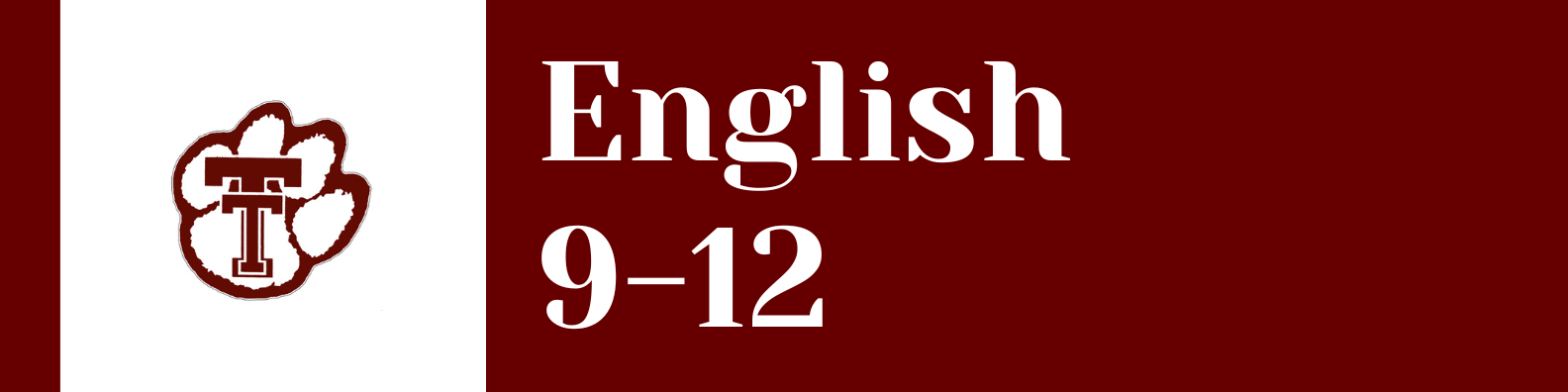 English curriculum banner