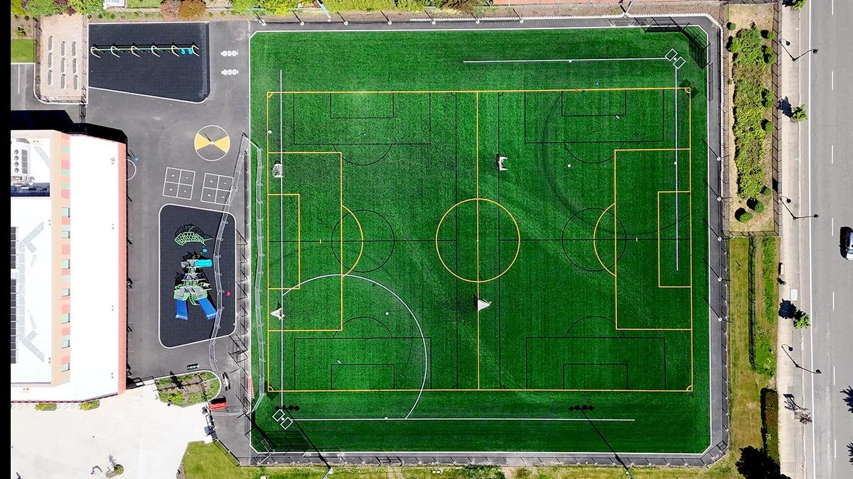 Cornelius ES turf field aerial