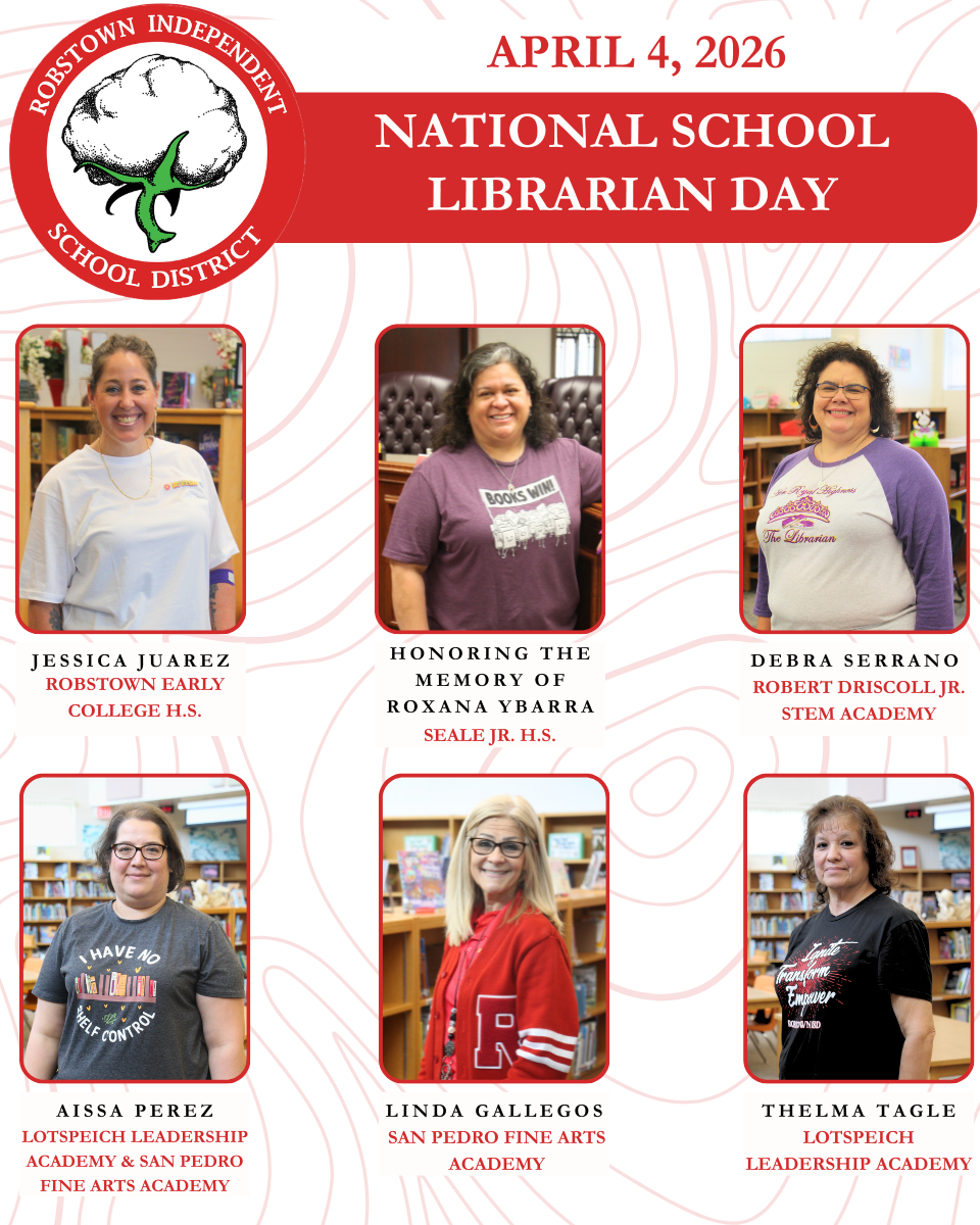 Celebration of National School Librarian Day with six featured librarians.
