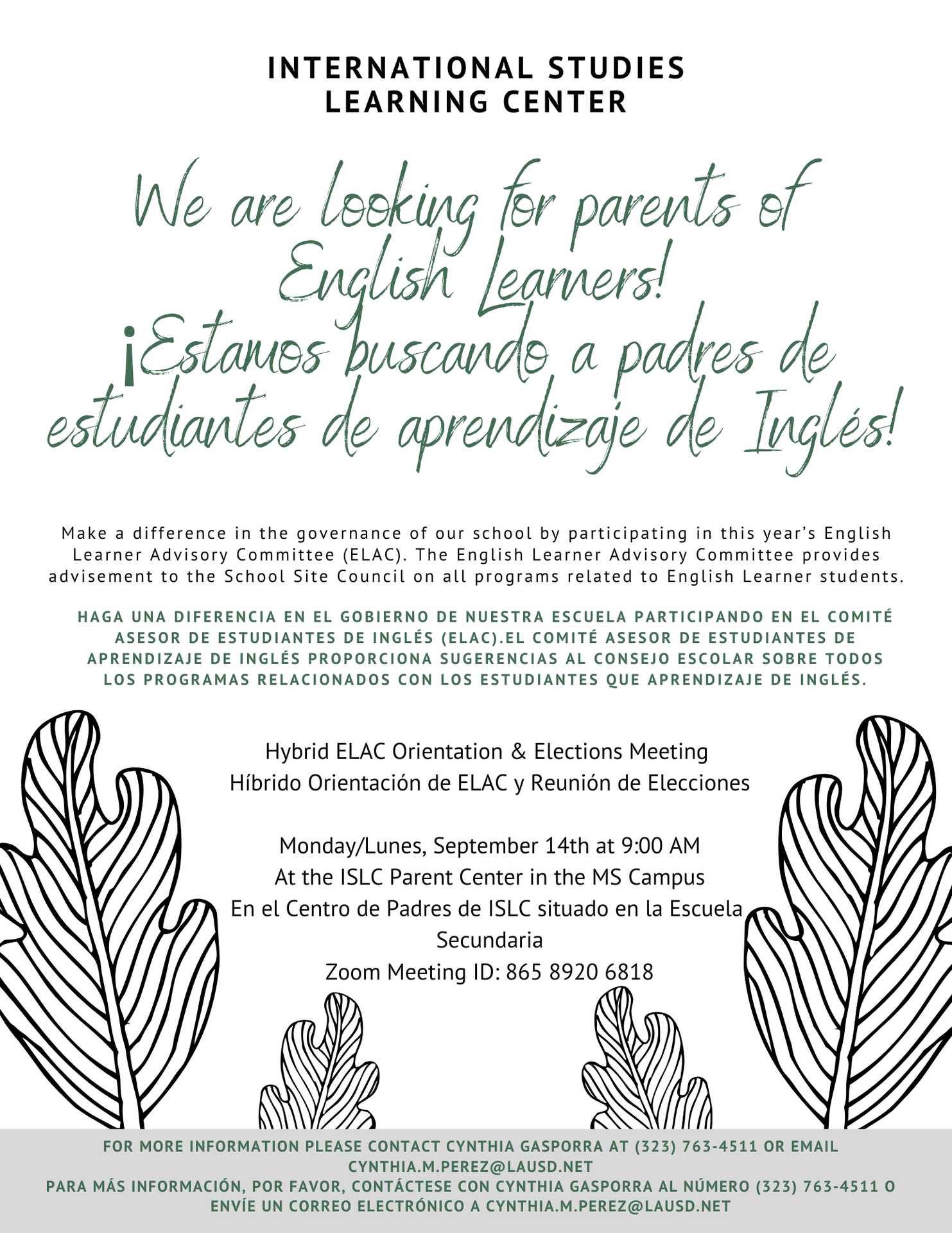 ELAC Flyer 