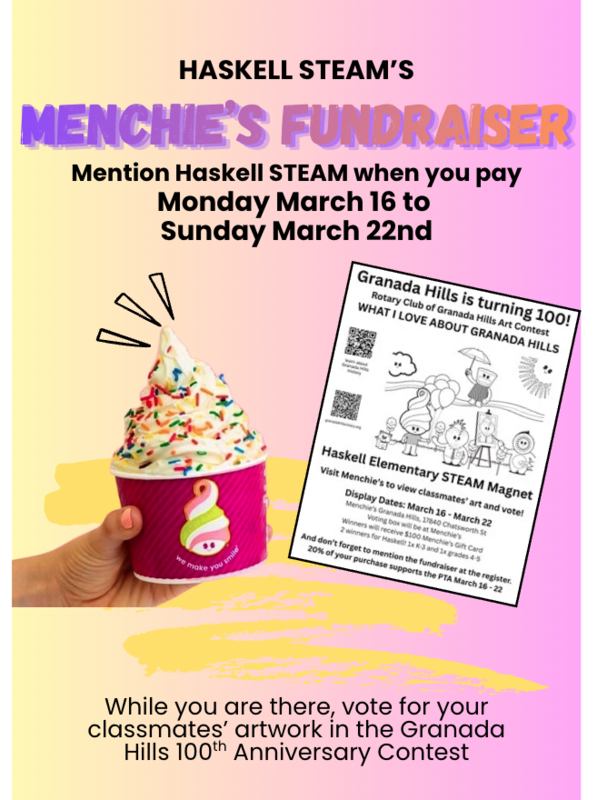 Menchie's Granada Hills Fundraiser