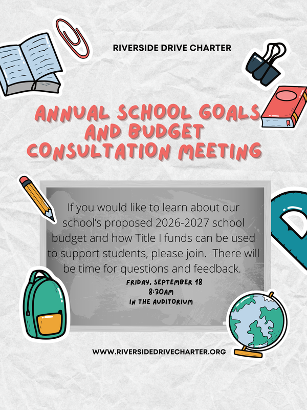 Annual School Goals and Budget Consultation Meeting Featured Photo