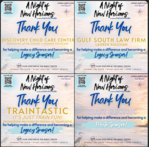 A huge THANK YOU to our LEGACY Sponsors