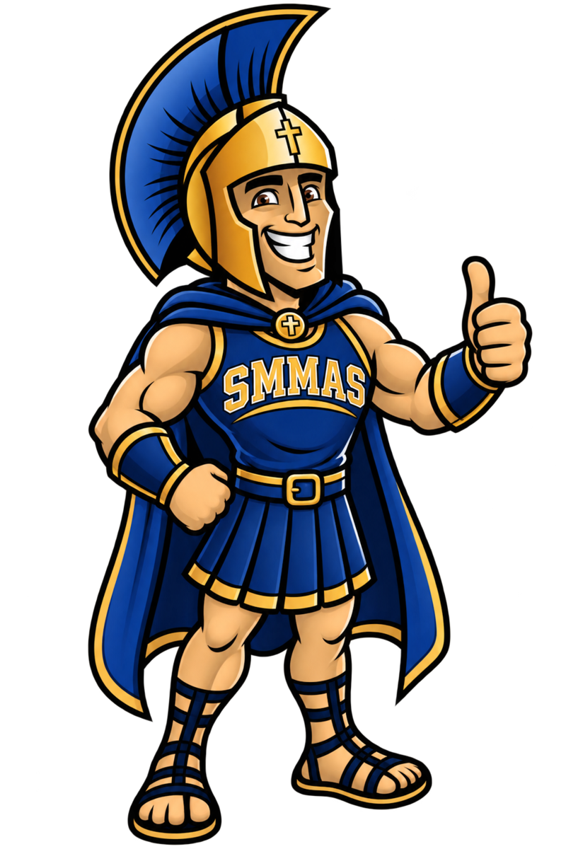 smiling spartan with thumbs up