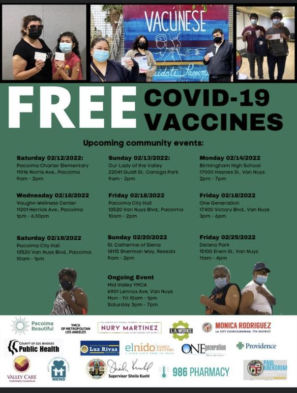 Covid-19 Vaccine Events this February in San Fernando Valley Featured Photo