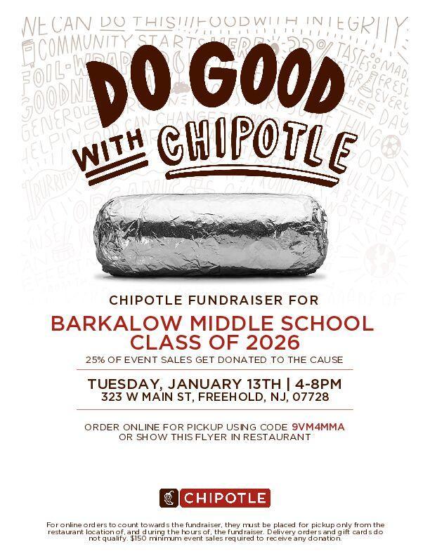 CTB Chipotle Fundraiser