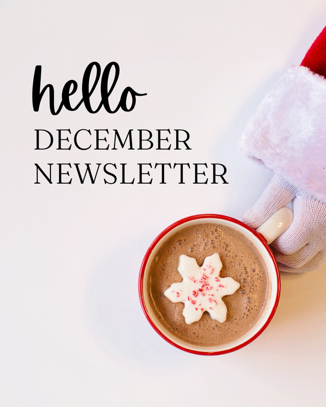 December Newsletter Flyer