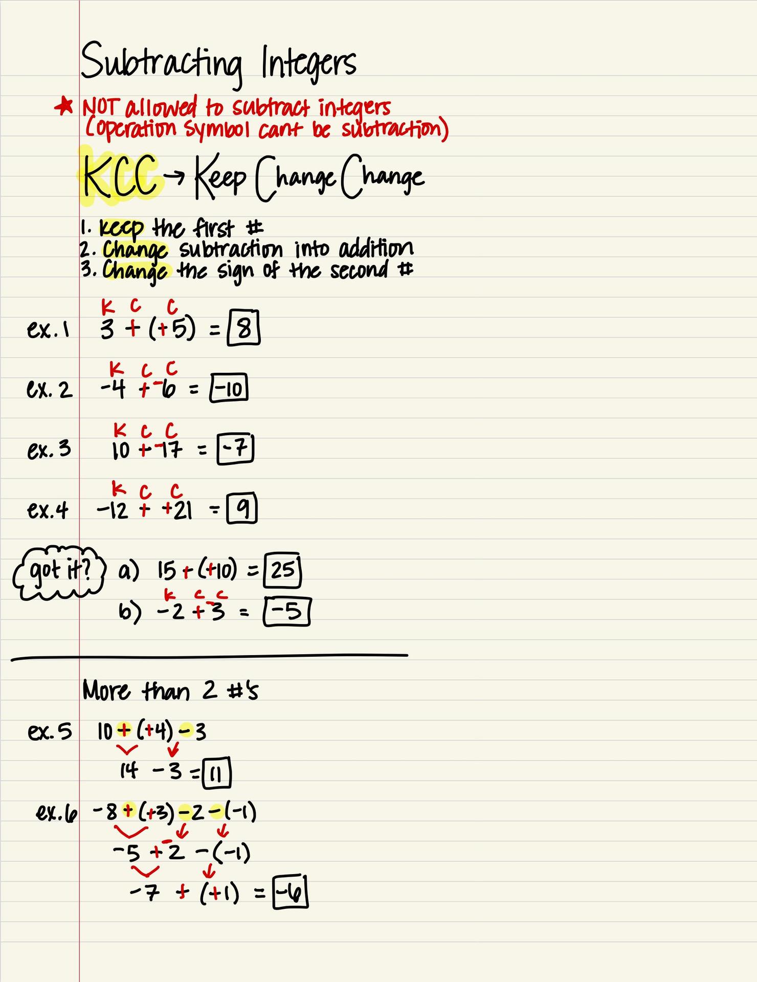 Subtracting