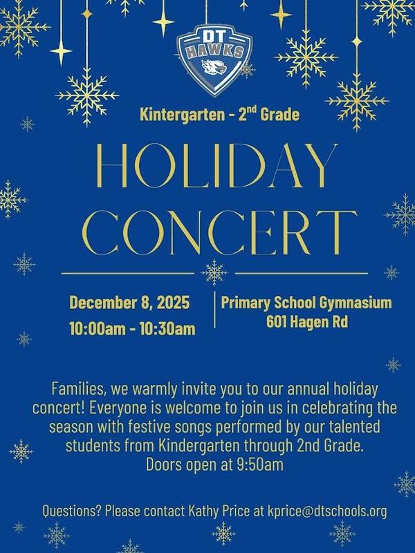 K-2 Grade Holiday Concert