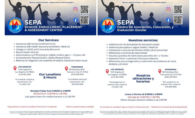 School Enrollment, Placemnt & Assessment Center (SEPA) Featured Photo