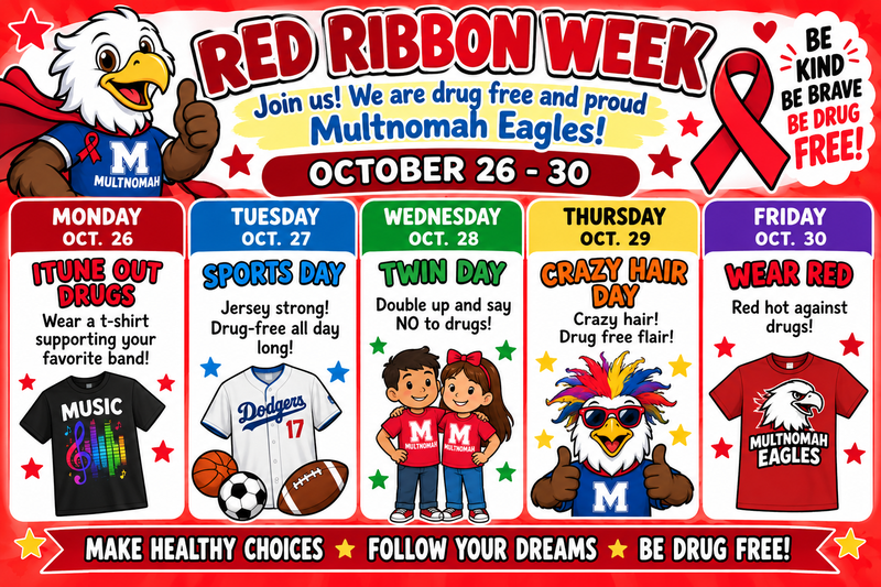 Red Ribbon Week spirit days