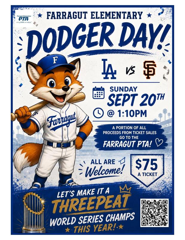 Get your Farragut Dodger Day Tickets Featured Photo
