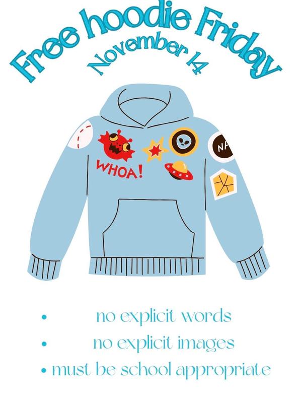Free Hoodie Friday - November 14 Featured Photo