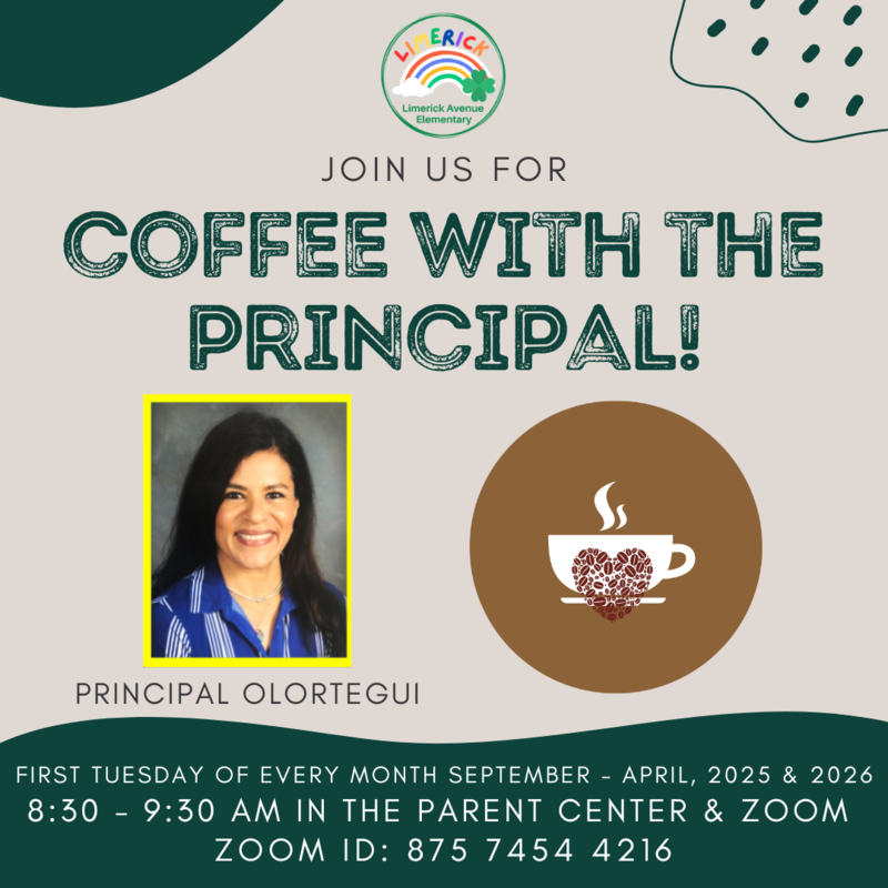 Coffee with the principal english